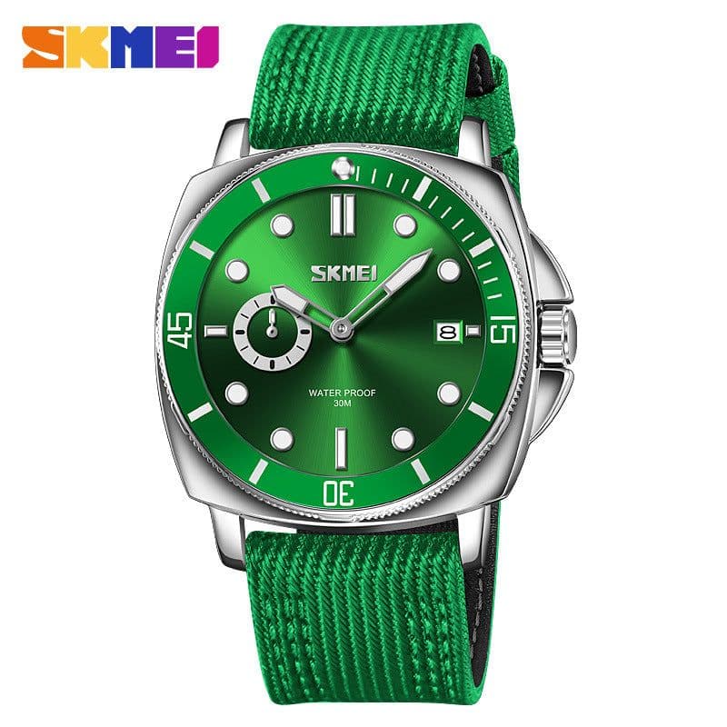 image-SKMEI Men's Quartz Watch - Black 47mm Round Waterproof 30M