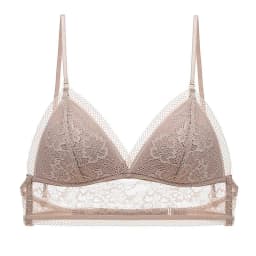 image-Lacy Triangle Cup Backless Bra - Women's Summer Invisible XL (65 characters)