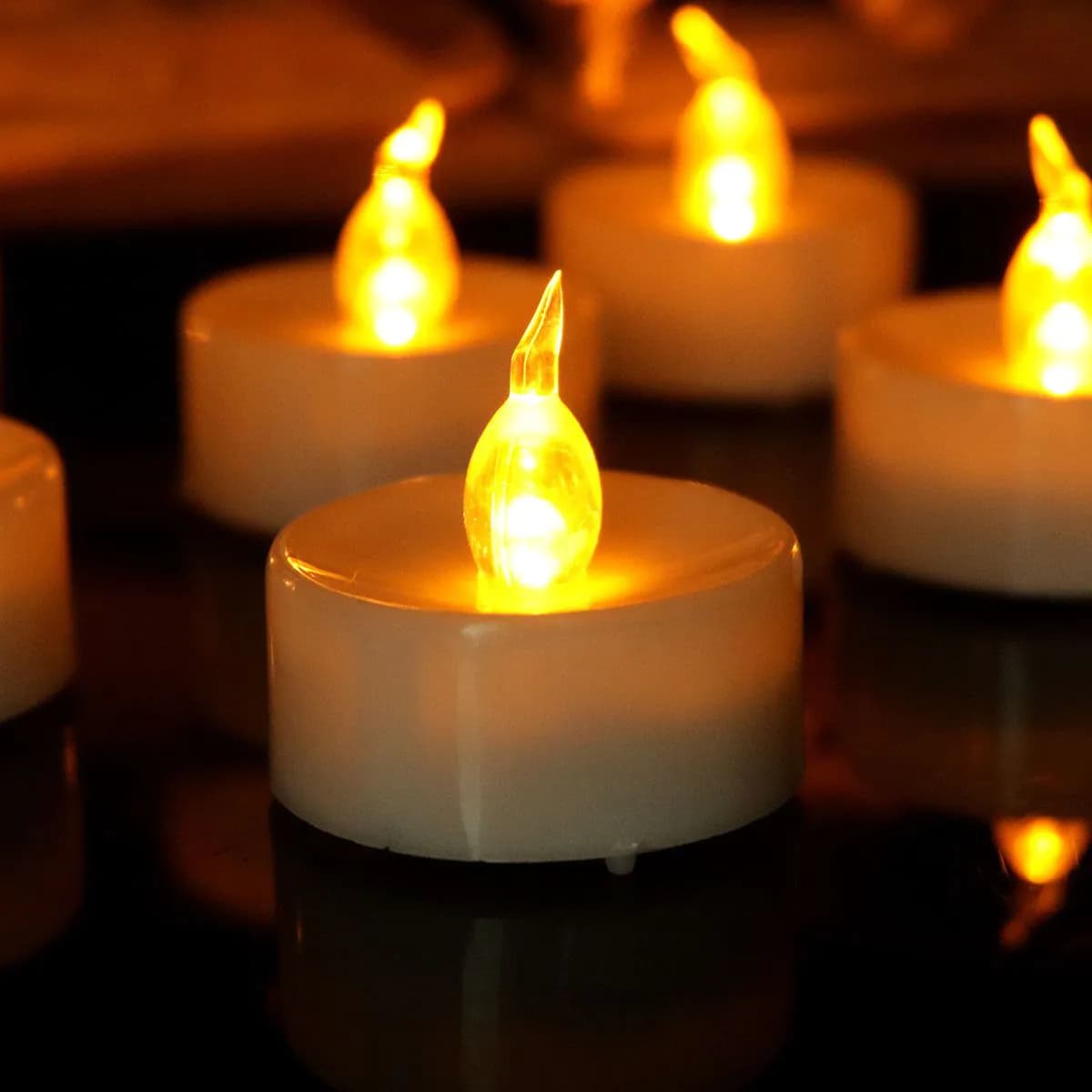 image-12-pack LED Tealight Candles