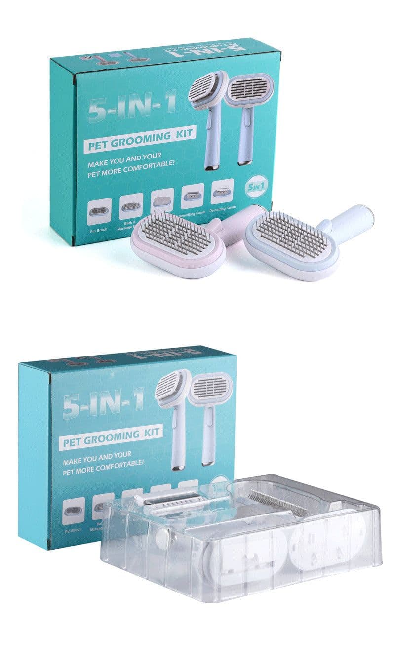 image-Carnivore Pink Pet Grooming Comb - Dog Brush Cleaner 24pk