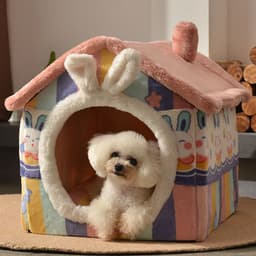 image-Dog kennel, winter warm dog house, universal for all seasons, small dog Teddy, removable and washable cat kennel, dog house, pet dog supplies