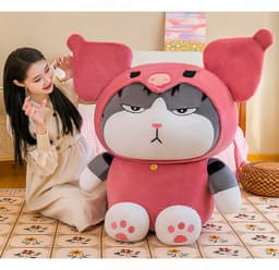 image-Plush Cat Toy 100cm Super Soft Short Plush