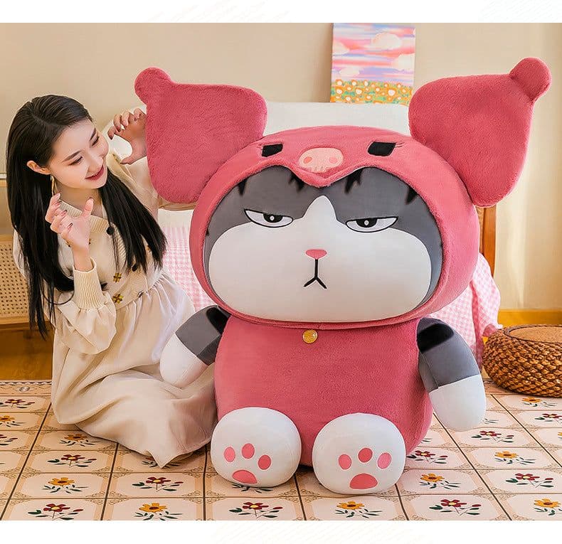 image-Plush Cat Toy 100cm Super Soft Short Plush