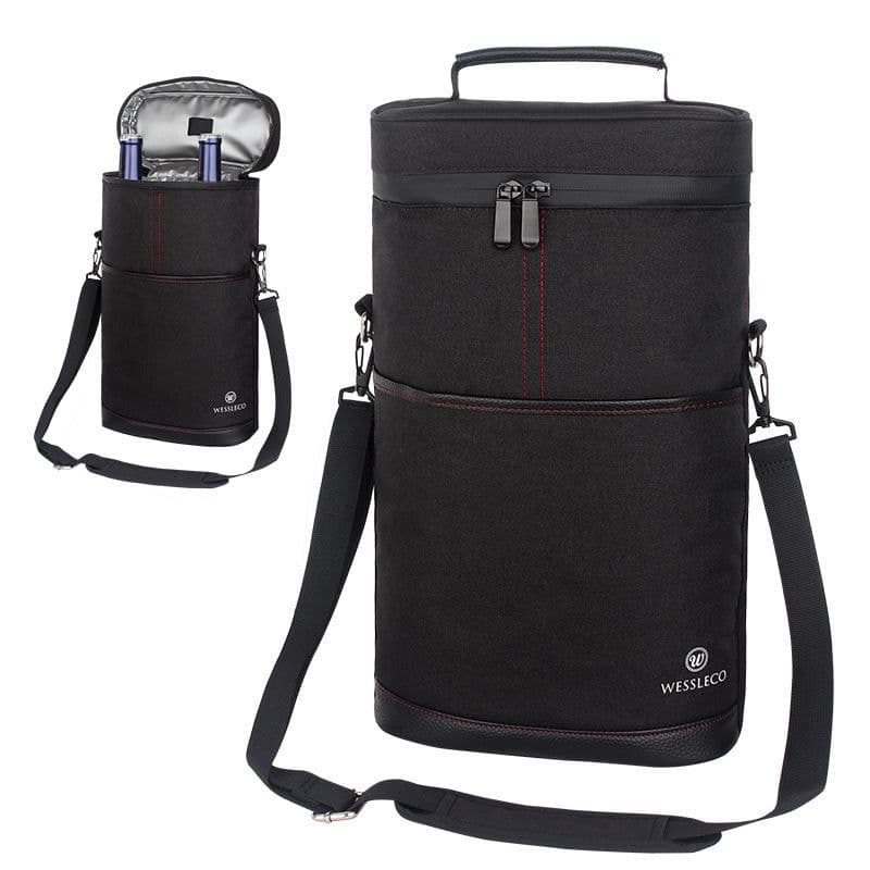 image-WESSLECO Portable Ice Bag - Red Oxford Cloth