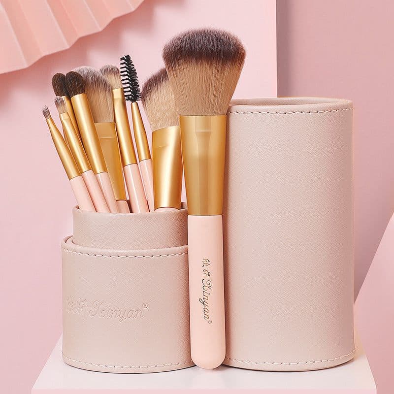 image-XINYAN Makeup Brush Set 9 Pieces Pony Hair Black