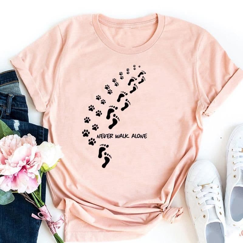 image-Cute Cat Print T-Shirt - Milk Silk 5XL Short Sleeve