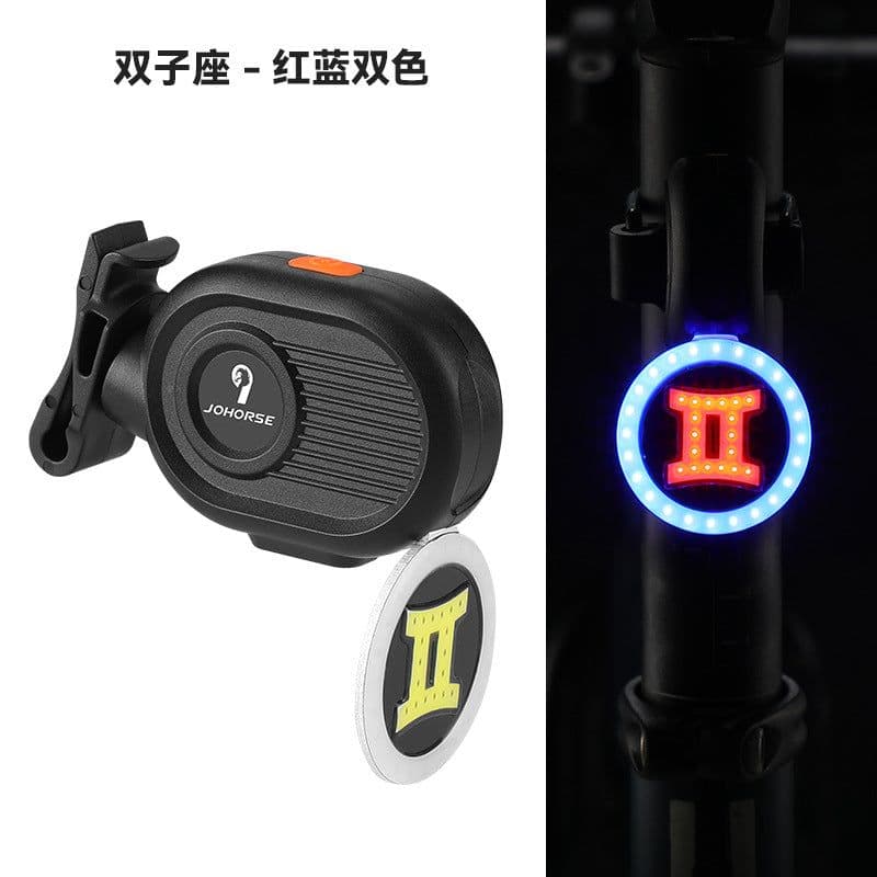 image-Bicycle Tail Light - Compact Portable Red LED Cycling