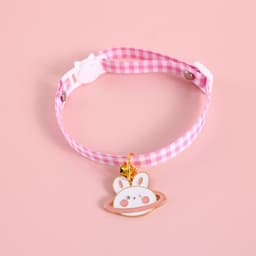 image-Dayuanzi Pet Collar - Denim Pink Cat Claw S