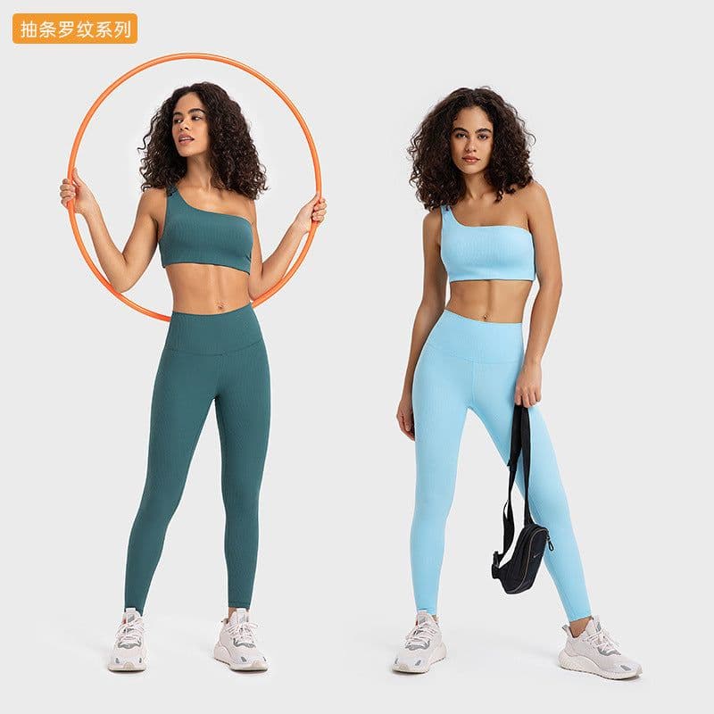 image-SPR Ribbed Sports Bra - Water Drop Hollow Back