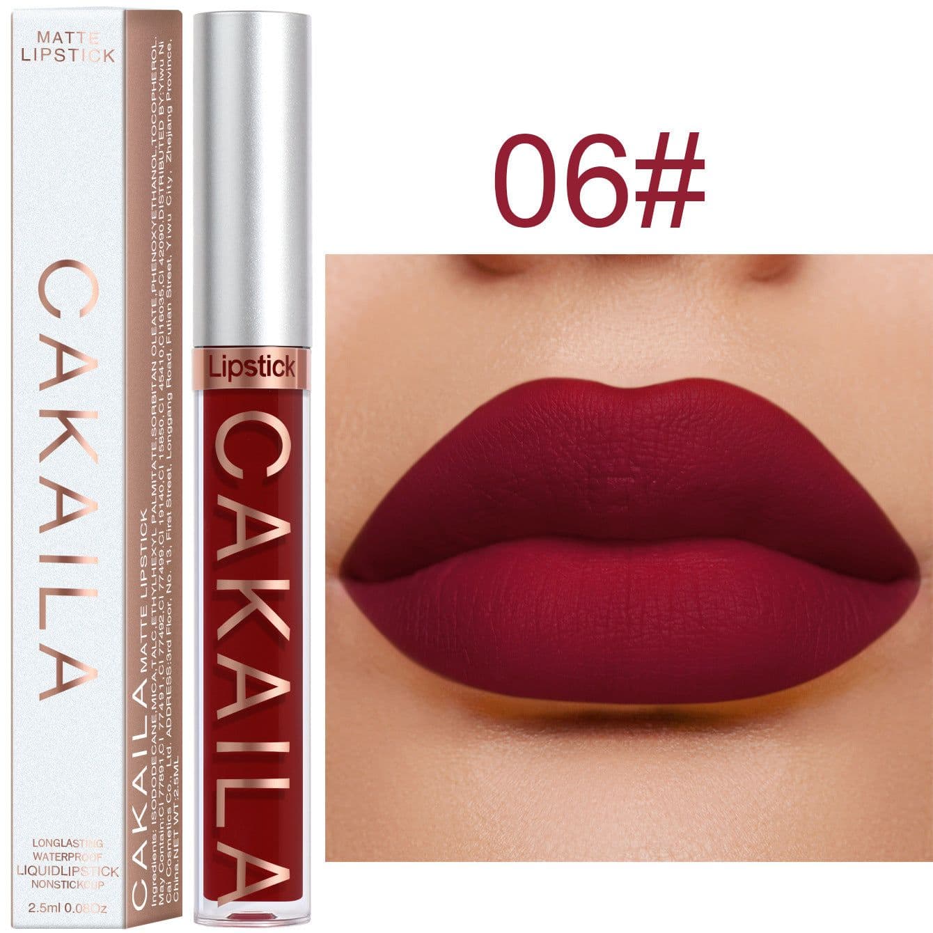 image-CAKAILA 18-Color Waterproof Lip Gloss