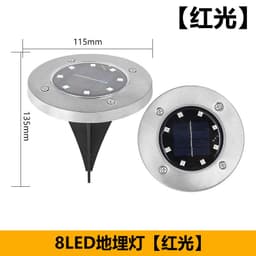 image-Solar LED Outdoor Ground Lamp IP65 Waterproof 20LED Garden Decor