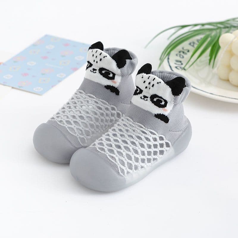 image-Summer Toddler Mesh Animal Socks - Light Blue Elephant 26/27