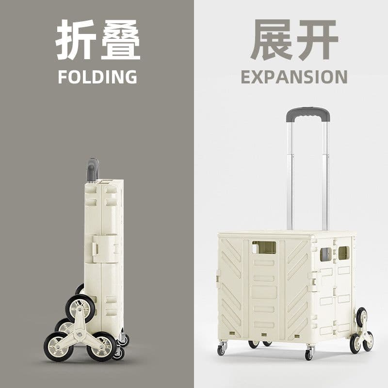 image-Jepney Folding Shopping Cart - Sky Blue 60kg