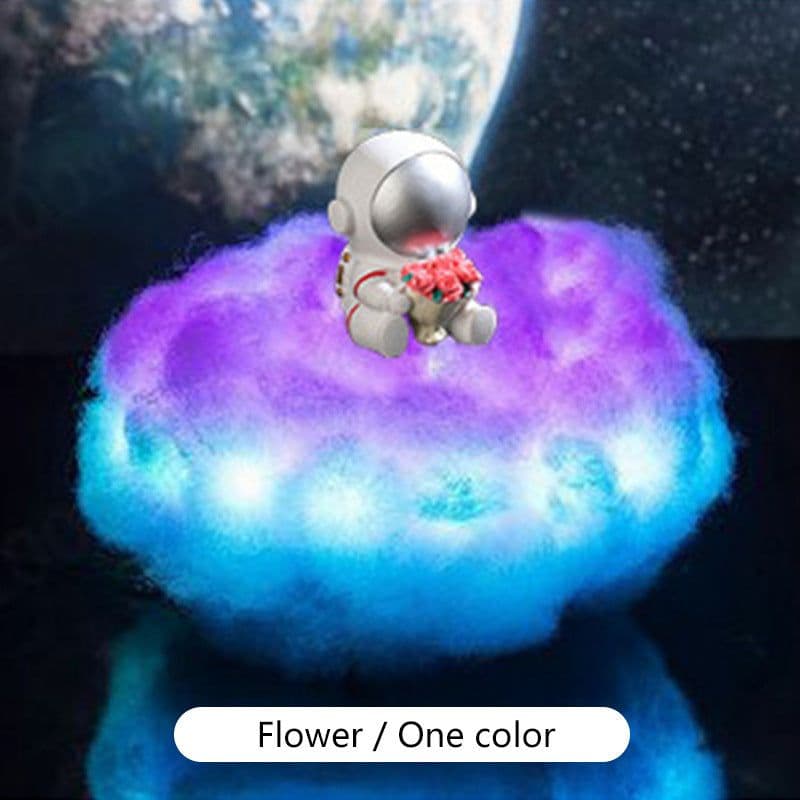 image-Cross-border exclusively for LED colorful cloud astronaut light as rainbow effect children’s night light creative gift astronaut decoration