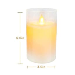 image-LED Candle Light Set - White Paraffin 3x6" Flameless