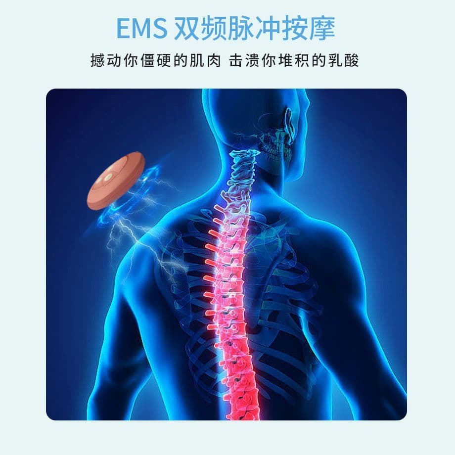 image-Cross-border wholesale new cervical massage patch wireless remote control ems pulse massager cervical instrument neck massage patch