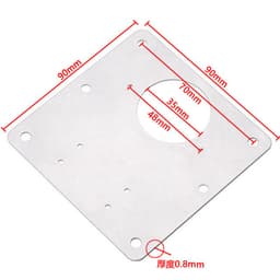 image-Manufacturer hinge hole repair steel plate installation panel cabinet door hinge fixed plate installation piece furniture hardware accessories