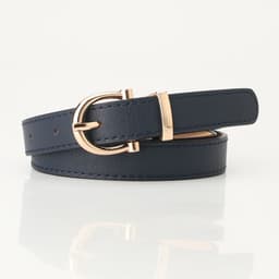 image-Korean Fashion Belt for Ladies - Imitation Leather, Alloy Buckle, Decorative Thin Jeans Belt