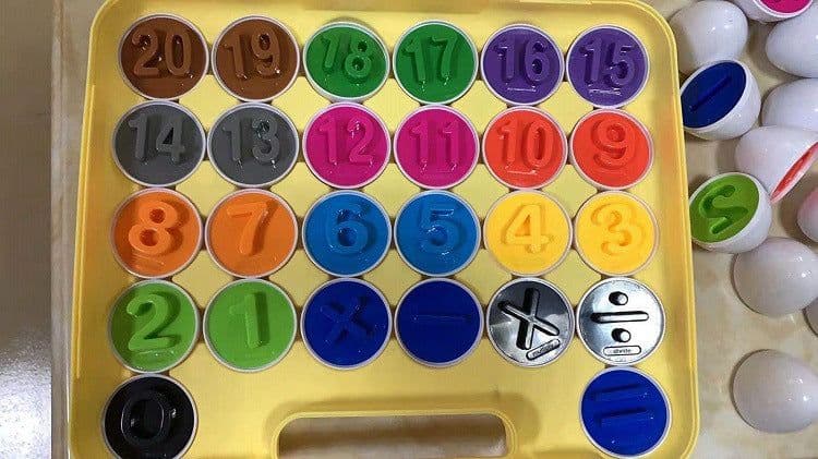 image-Cross-border special for smart egg pairing twisted egg recognition color children's educational early education assembled toy simulation egg box
