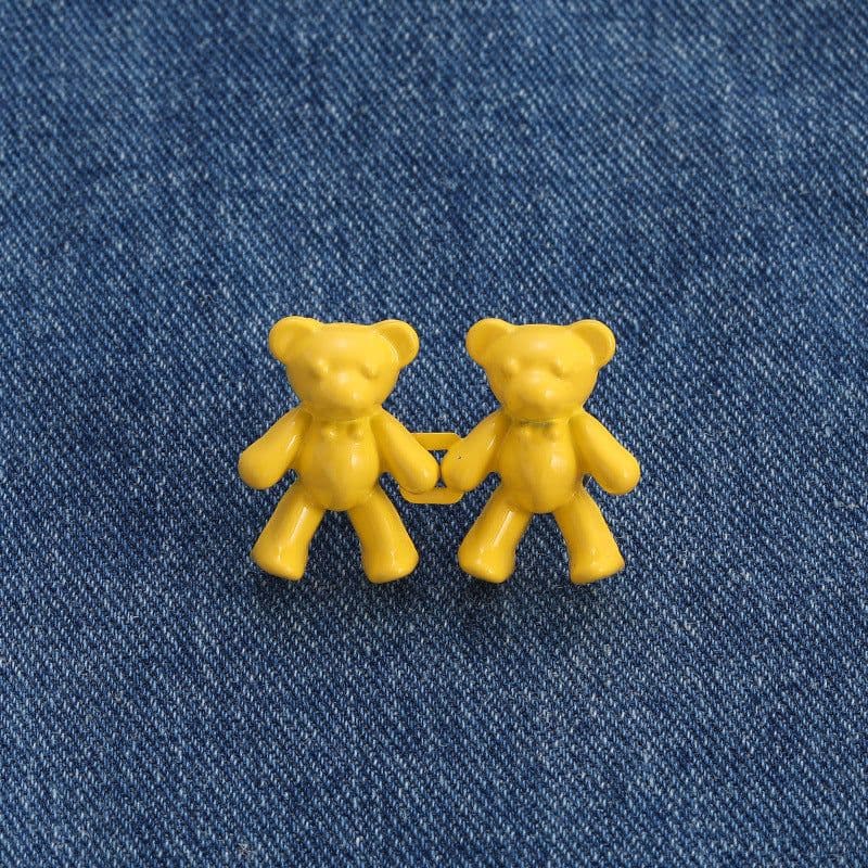 image-Bear Waist Buckle - Yellow Metal No-Hole