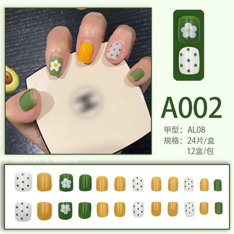 image-Wearable manicure pieces, removable fake nail patches, Internet celebrity manicure tools, nail art finished products, cute Internet celebrity new style