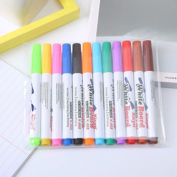 image-Children's water painting colorful floating pen children's magic water floating pen erasable whiteboard pen floating pen wholesale