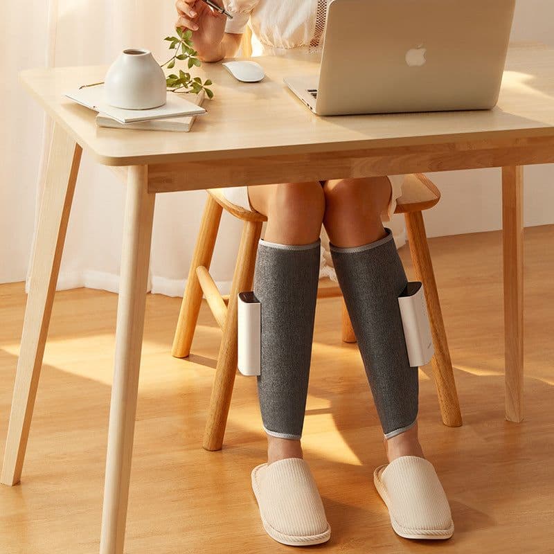 image-Air Pressure Heated Leg Massager - Pink