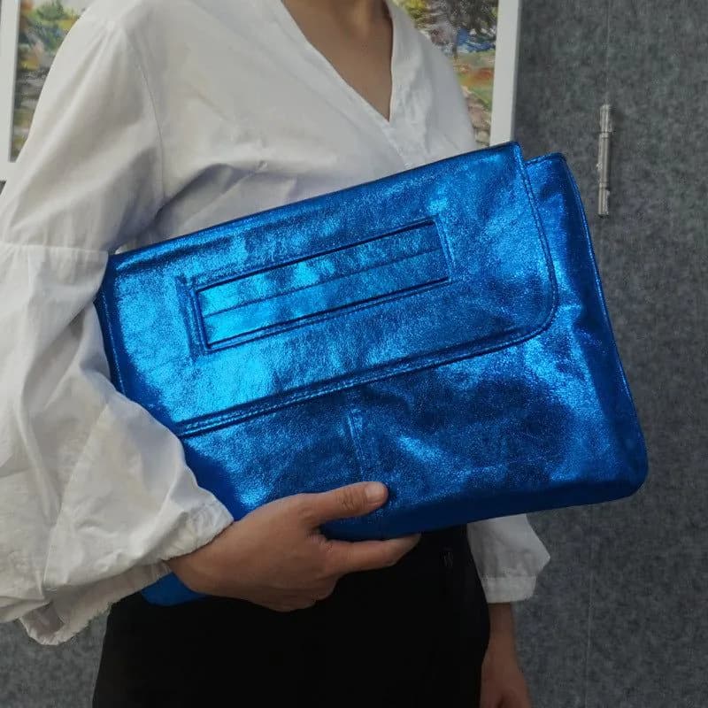 image-Korean version of the simple fashion ladies clutch bag 2023 spring and summer new trendy women's bag one shoulder Messenger bag envelope bag