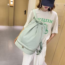 image-Mo Xi Swim Bag - Ice Blue Oxford Sports Backpack