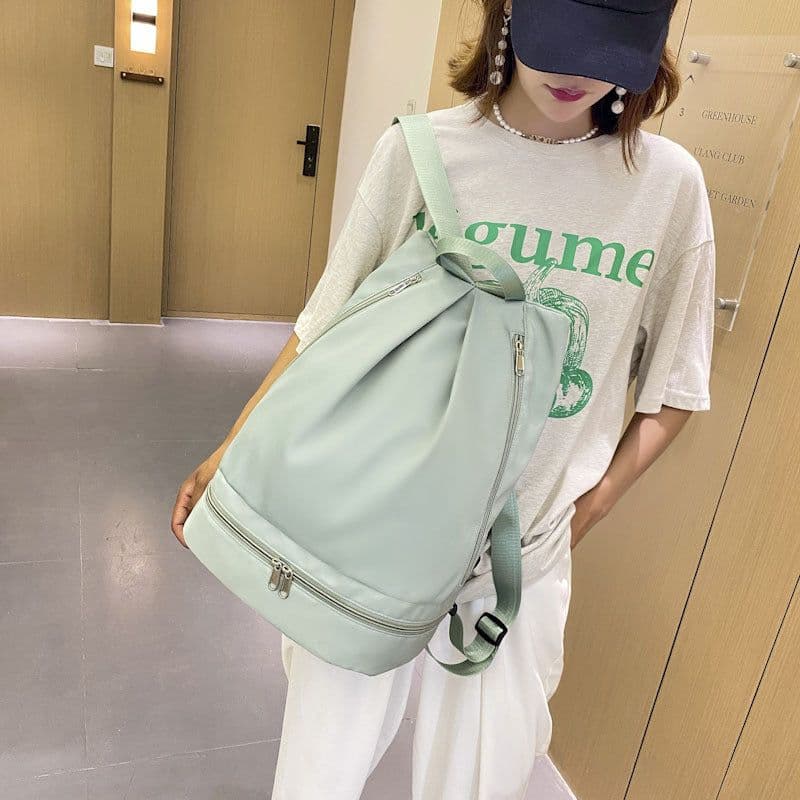 image-Mo Xi Swim Bag - Ice Blue Oxford Sports Backpack