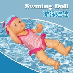 image-Beach Swimming Pool Interactive Electric Doll for Kids, Summer Water Toy