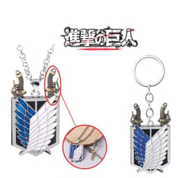 image-Wings of Freedom Attack on Titan Survey Corps Keychain Pendant Necklace