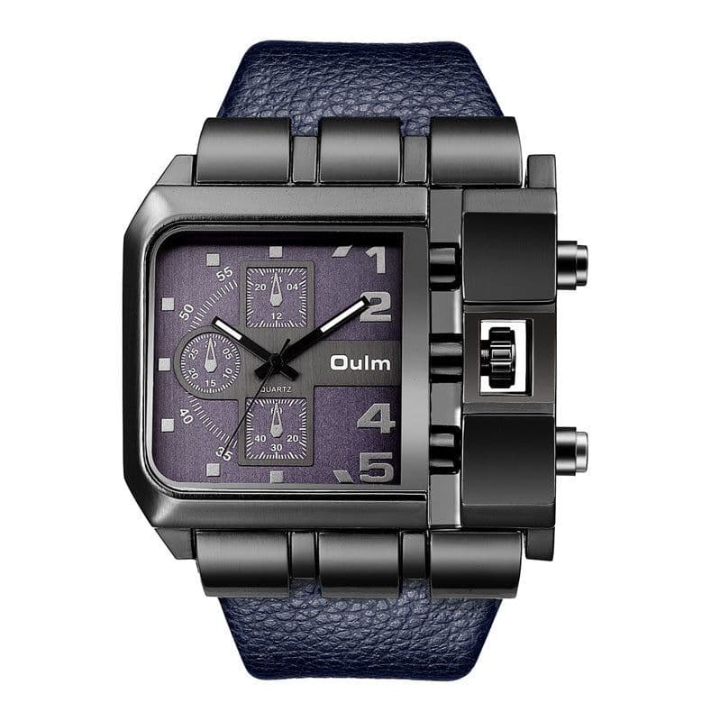 image-Oulm Quartz Men's Watch Square Brown HP3364