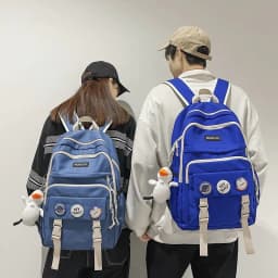 image-Klein Blue Nylon Backpack - Water Resistant School Bag