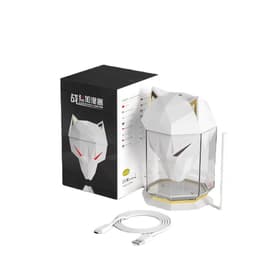 image-2021 new wolf wolf humidifier USB mini colorful lights indoor desktop air purification hydrating spray moisturizing