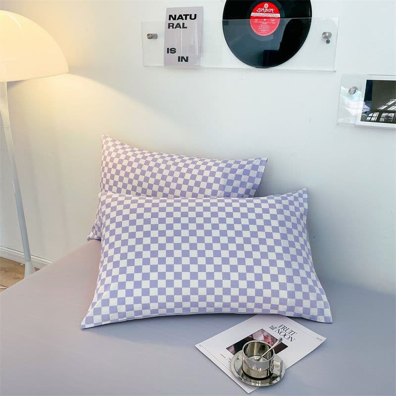 image-Modern Simple Cartoon Pillow Cover Cotton Pair