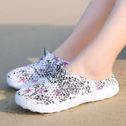 image-Women's Garden Clogs - Purple Flower EVA Size 42