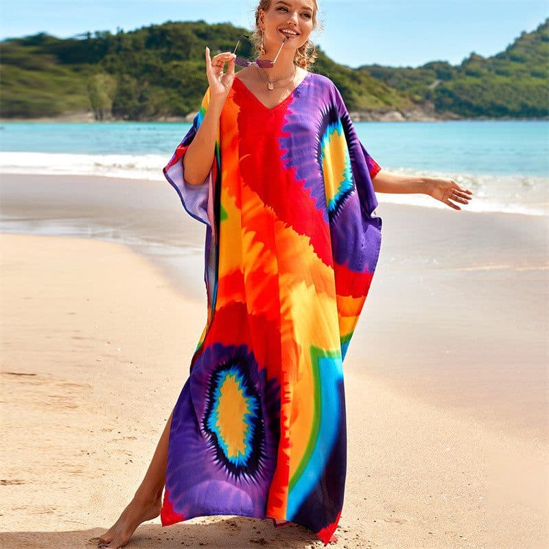 image-LH621 European and American beach blouse cotton skirt