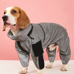 image-fyt Pet Big Dog Reflective Raincoat - M