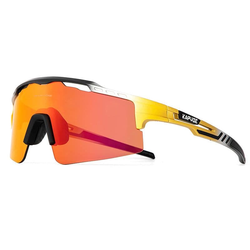 image-Kapvoe Polarized Cycling Glasses - Green Frame