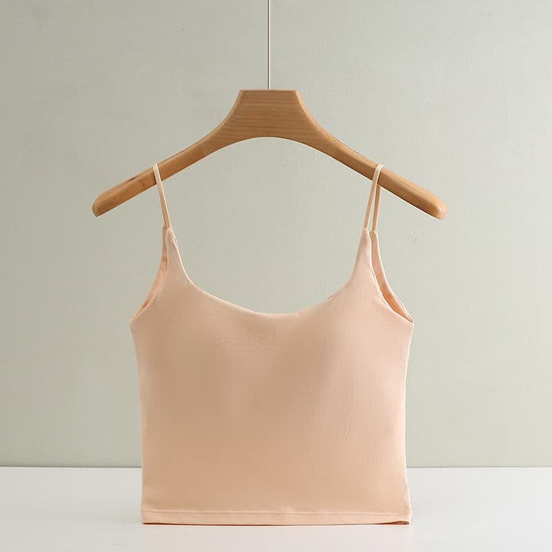 image-Cotton Bra Top - White M Wireless Full Cup