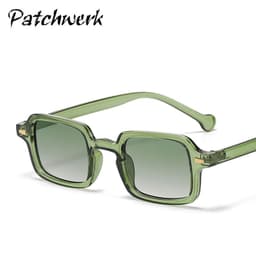image-PATCHWERK Square Sunglasses - Black Grey Polarized