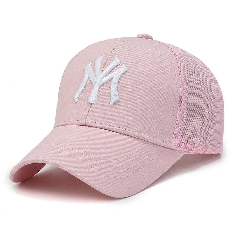 image-Men's Mesh Baseball Cap - Beige Breathable Summer Sun Hat