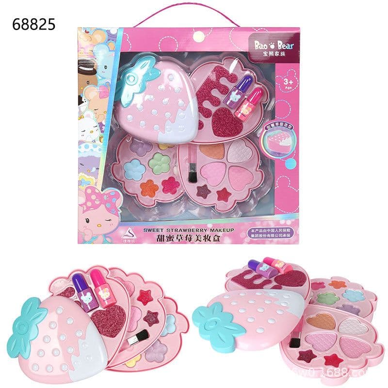 image-Kids Makeup Toy Suitcase - Princess Makeup Set for Girls 7-14 Years Old - Birthday Gift