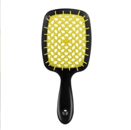 image-Soft Concubine Square Hollow Massage Comb - Black