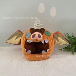 image-The Legend of Zelda Link Pig Plush Hat - Cartoon 22cm Pet Prop