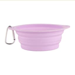 image-Pet Folding Bowl Portable Travel Dog Cat Feeder Silicone Basin (60)