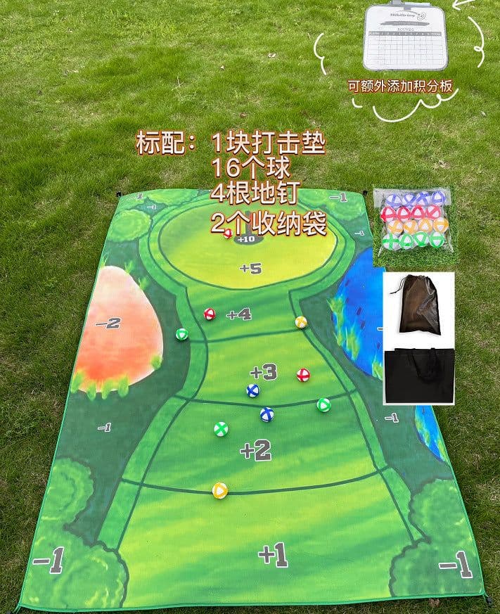 image-Golf Batting Mat - Casual Game Set 3 Clubs