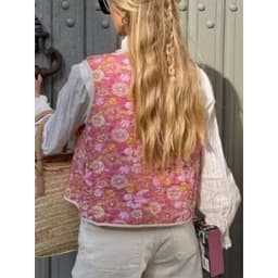 image-Women's Cotton Vest Watermelon Red XS V-Neck