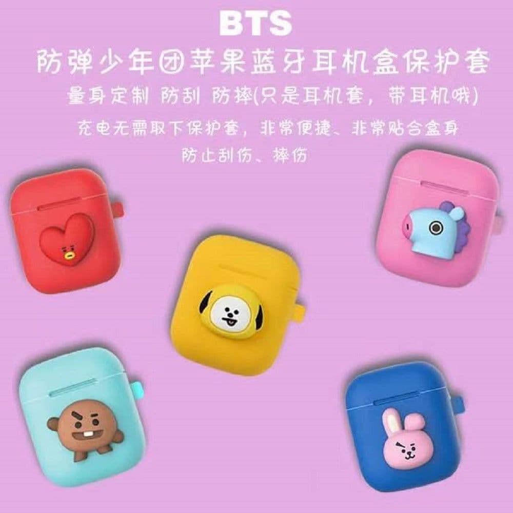 image-Universal Cartoon Silicone Case for AirPods 1/2 - Protective